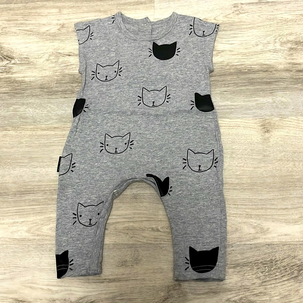 Tiny Tribe Cat Romper. Never Worn